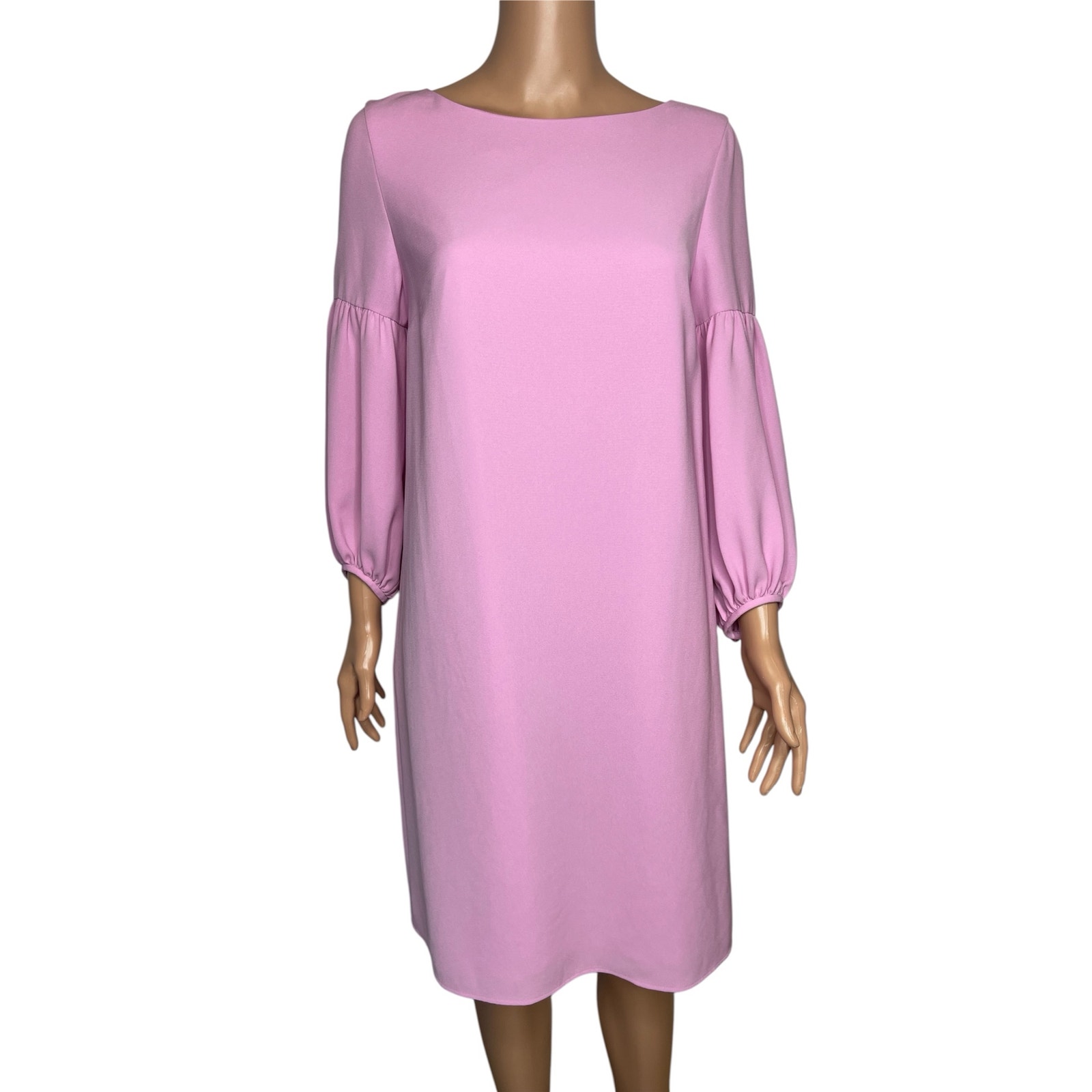 Lafayette 148 Ny Karlie Finesse Crepe Shift Dress Size S Pink Office Career